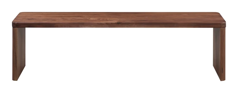 Form Bench, Seats 4, American Walnut