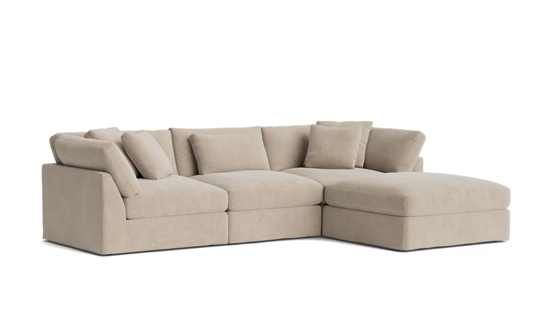 Get Together™ 4-Piece Modular Sectional, Large, Champagne