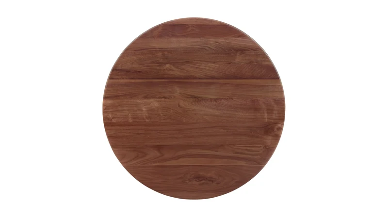 Frame Round Coffee Table, Regular, American Walnut
