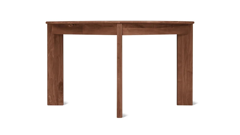 Frame Round Extendable Dining Table, Seats 4-8, American Walnut