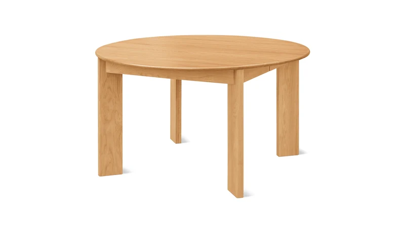 Frame Round Extendable Dining Table, Seats 4-8, Oak