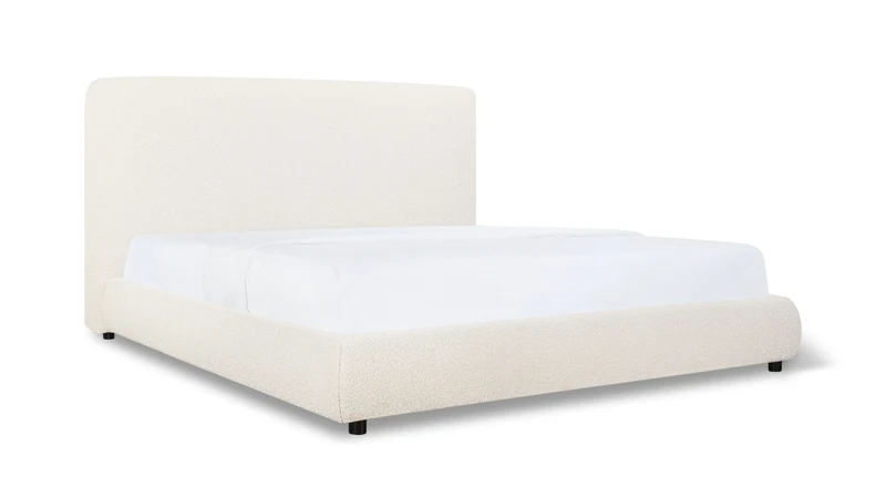 Dream Storage Bed With Tall Headboard, King, Cream Boucle