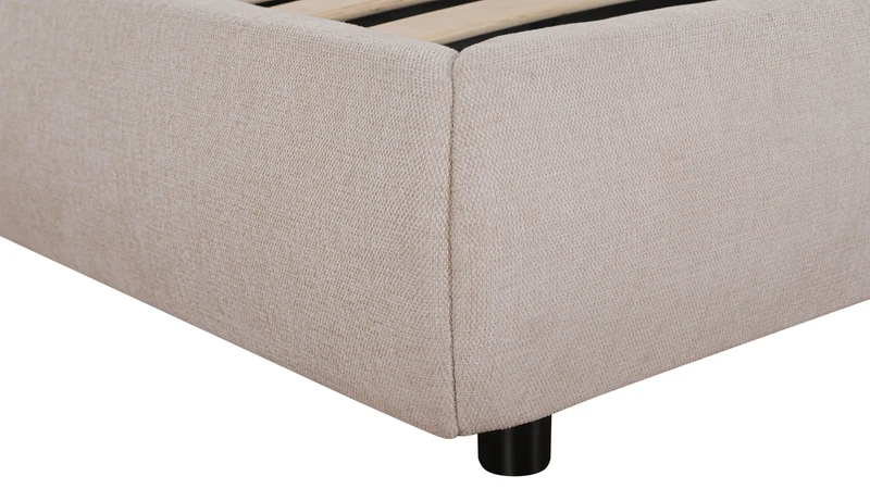 Dream Storage Bed With Tall Headboard, King, Latte