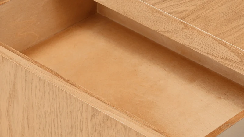 Form Nightstand, White Oak