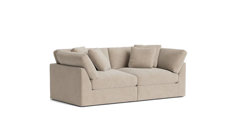 Get Together™ 2-Piece Modular Sofa, Large, Champagne