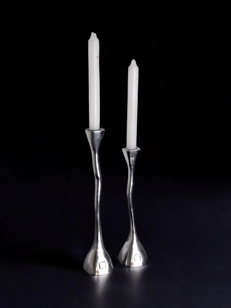 Pair of Candleholders, art3, Spain, 1970s