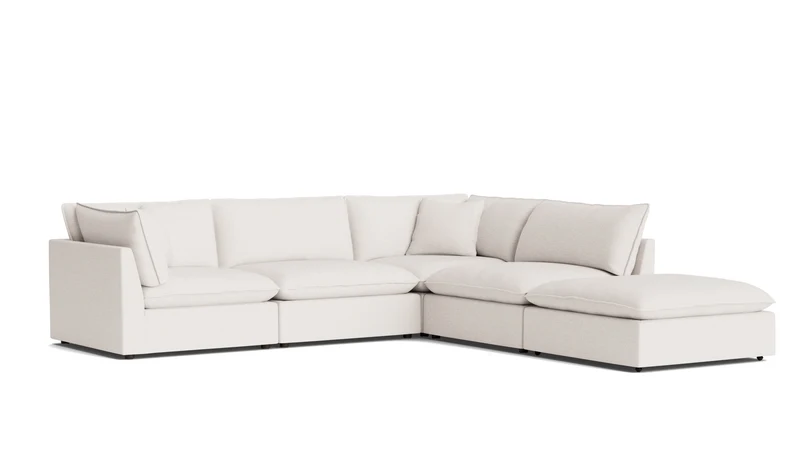 Chill Time 5-Piece Modular Sectional, Nomad Snow