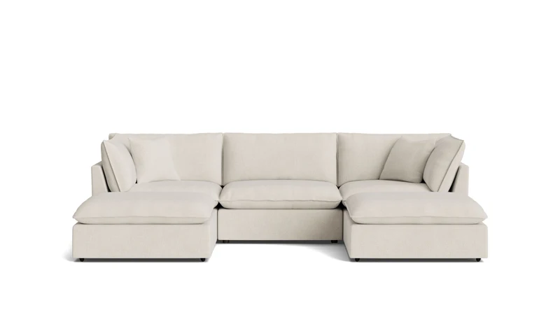 Chill Time 5-Piece Modular U-Shaped Sectional, Birch
