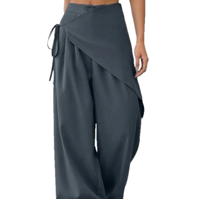 Pantalon Large à Design Asymétrique "Horizon" – Élégance Moderne