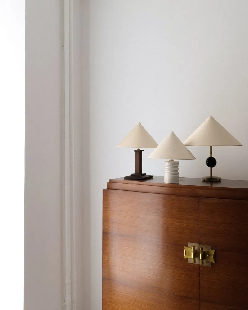 Vintage Wood Table Lamp 1940s