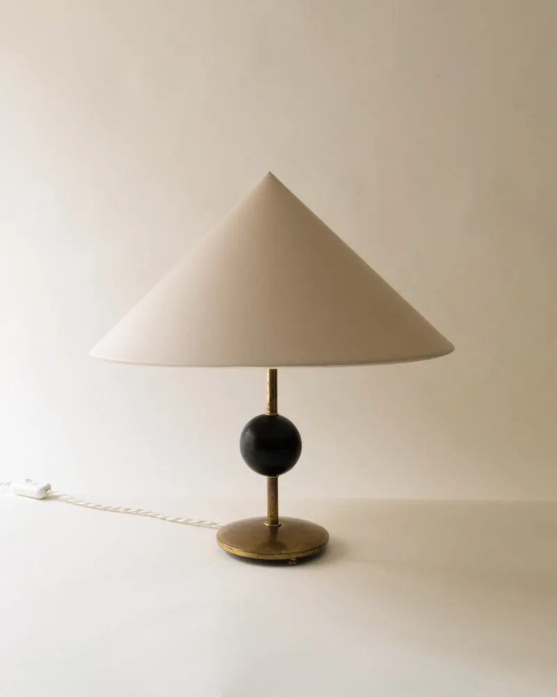 Vintage Harald Notini Brass Table Lamp 1940s