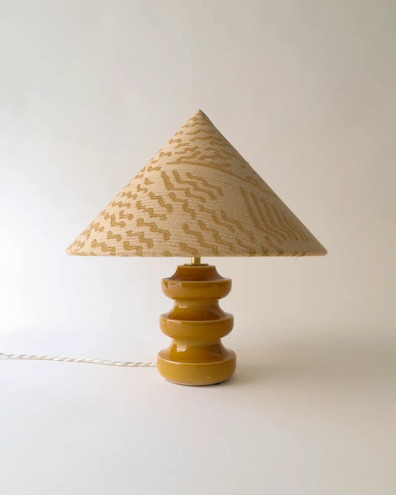 Vintage Sculptural Small Brass Table Lamp, 1970s