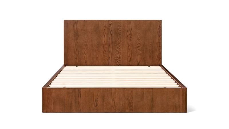 Form Storage Bed, Queen, Stained Walnut