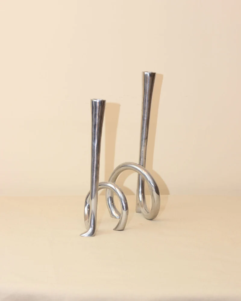 Cast Aluminum Candleholders