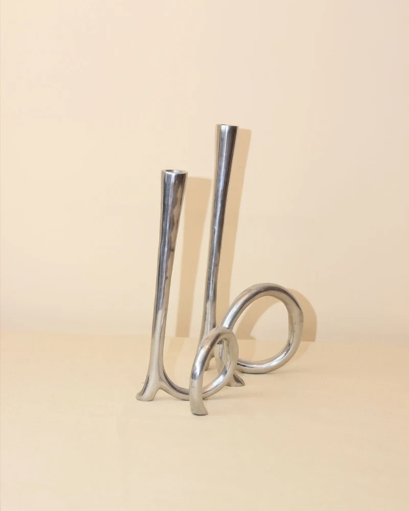 Cast Aluminum Candleholders