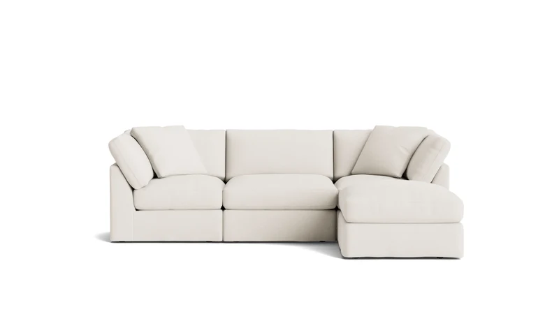 Get Together™ 4-Piece Modular Sectional, Standard, Cream Linen