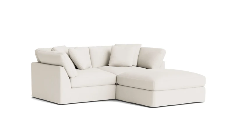 Get Together™ 3-Piece Modular Sectional, Large, Cream Linen