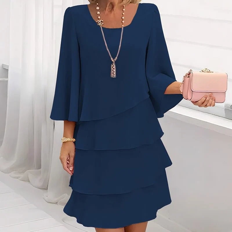 Robe Longue à Volants "Énigme"