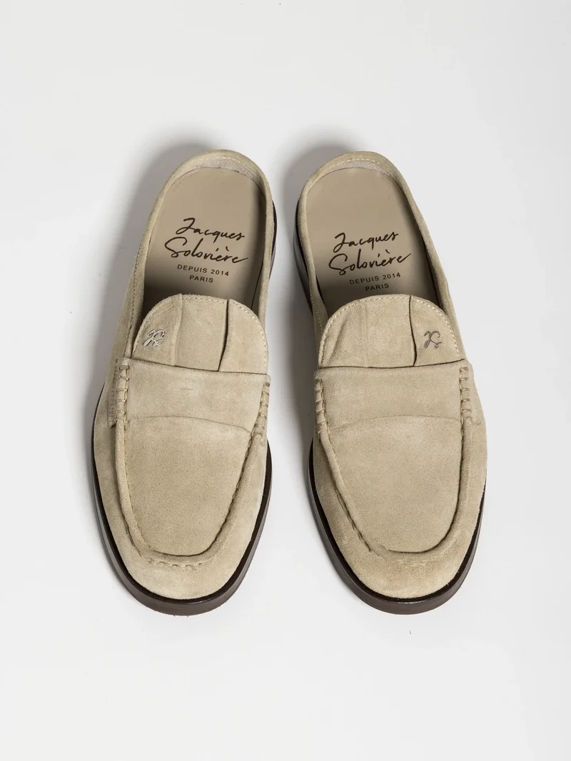 MOLI MULE SUEDE PEDRA