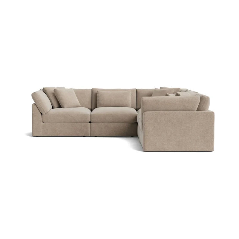 Get Together™ 5-Piece Modular Sectional Closed, Large, Champagne
