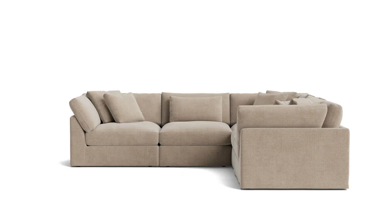 Get Together™ 5-Piece Modular Sectional Closed, Large, Champagne