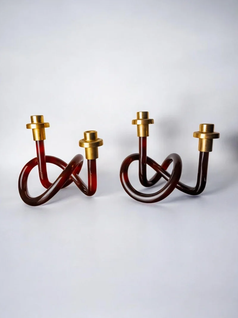Pair of Candleholders by Dorothy Thorpe, 1970s