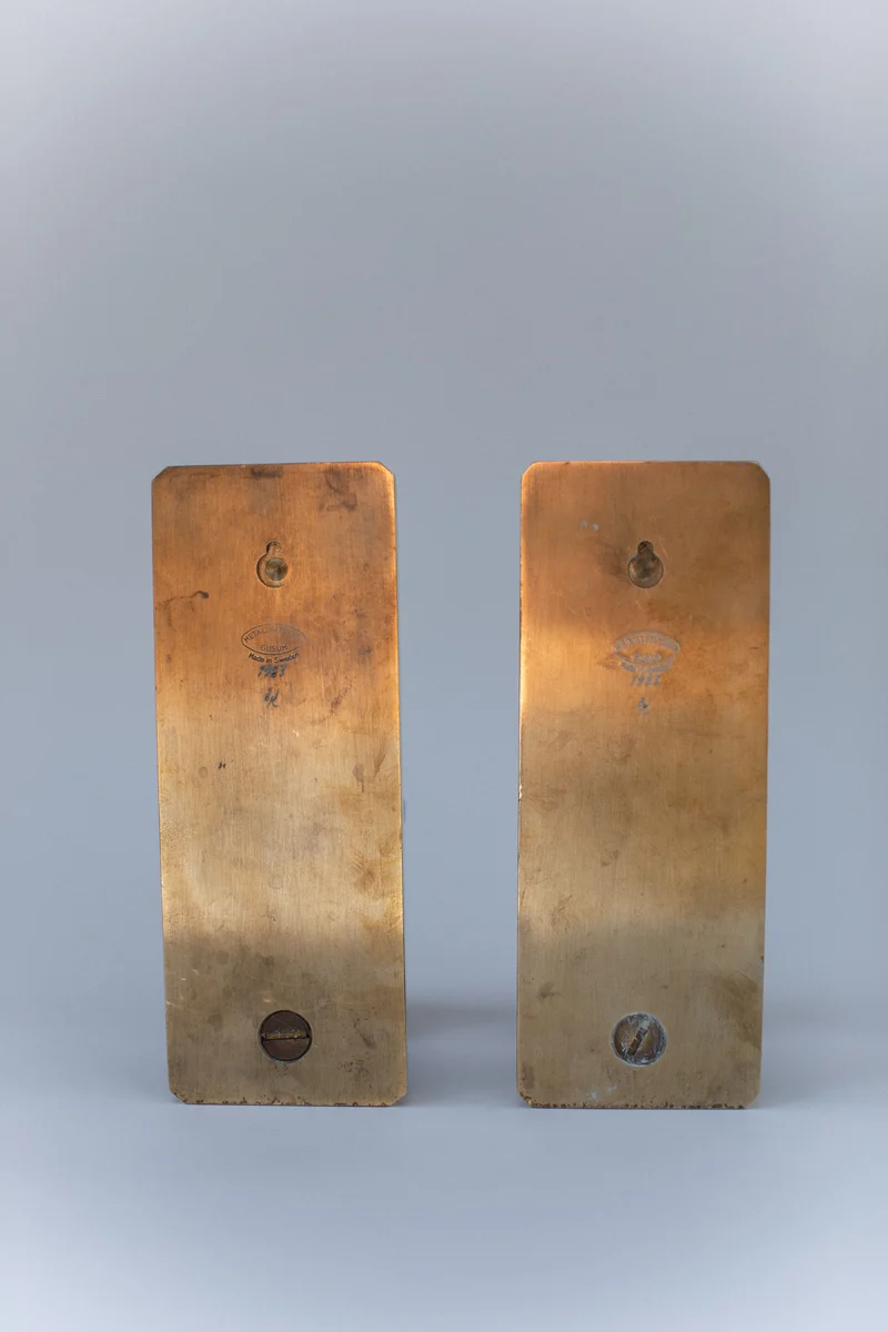 Brutalist Brass Sconce