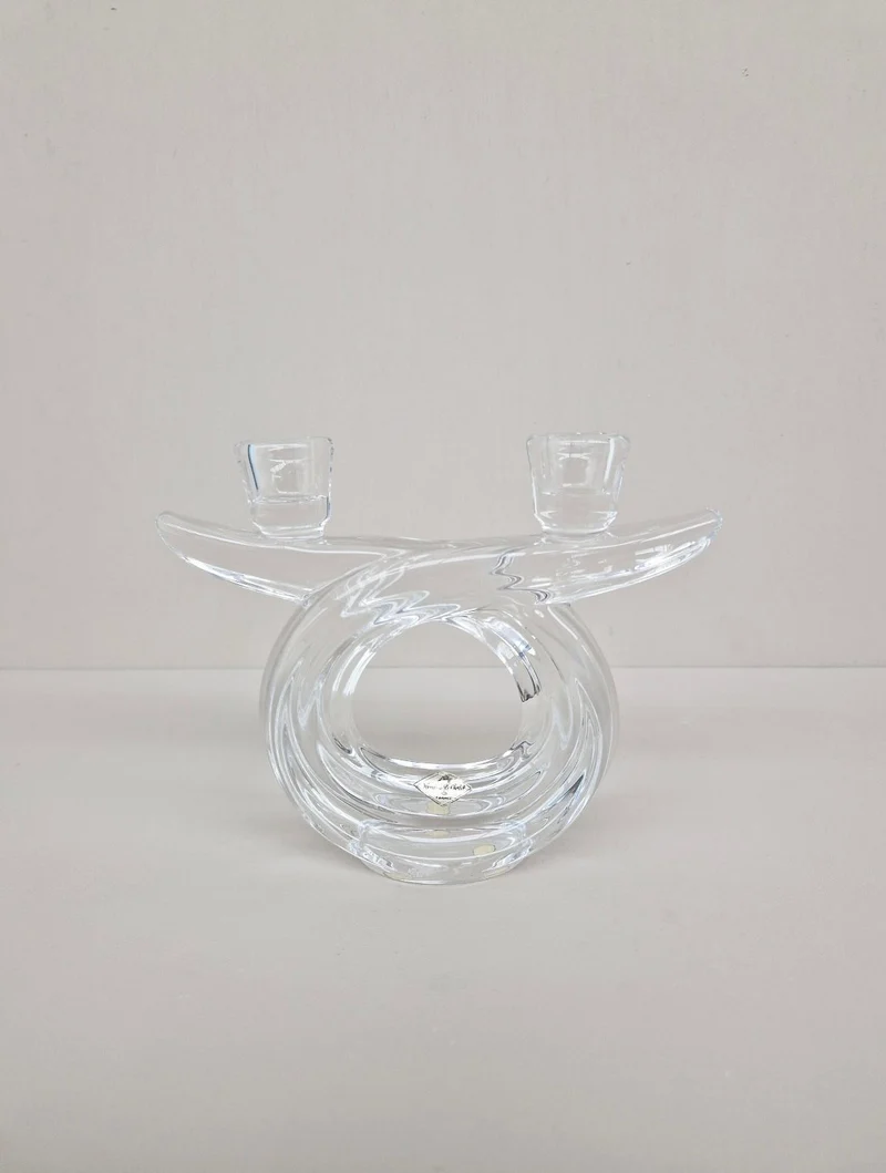 Crystal Candle Holder 1960s