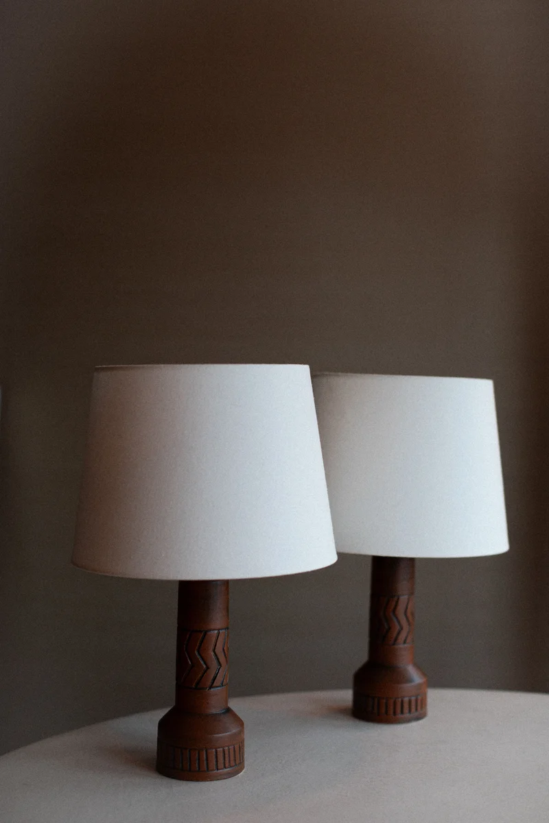 Vintage Stoneware Table Lamp