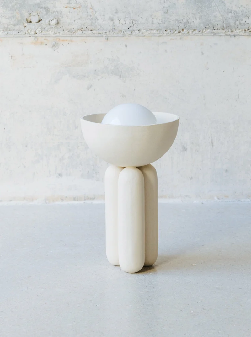 Stoneware Table Lamp Half-sphere M MOOR