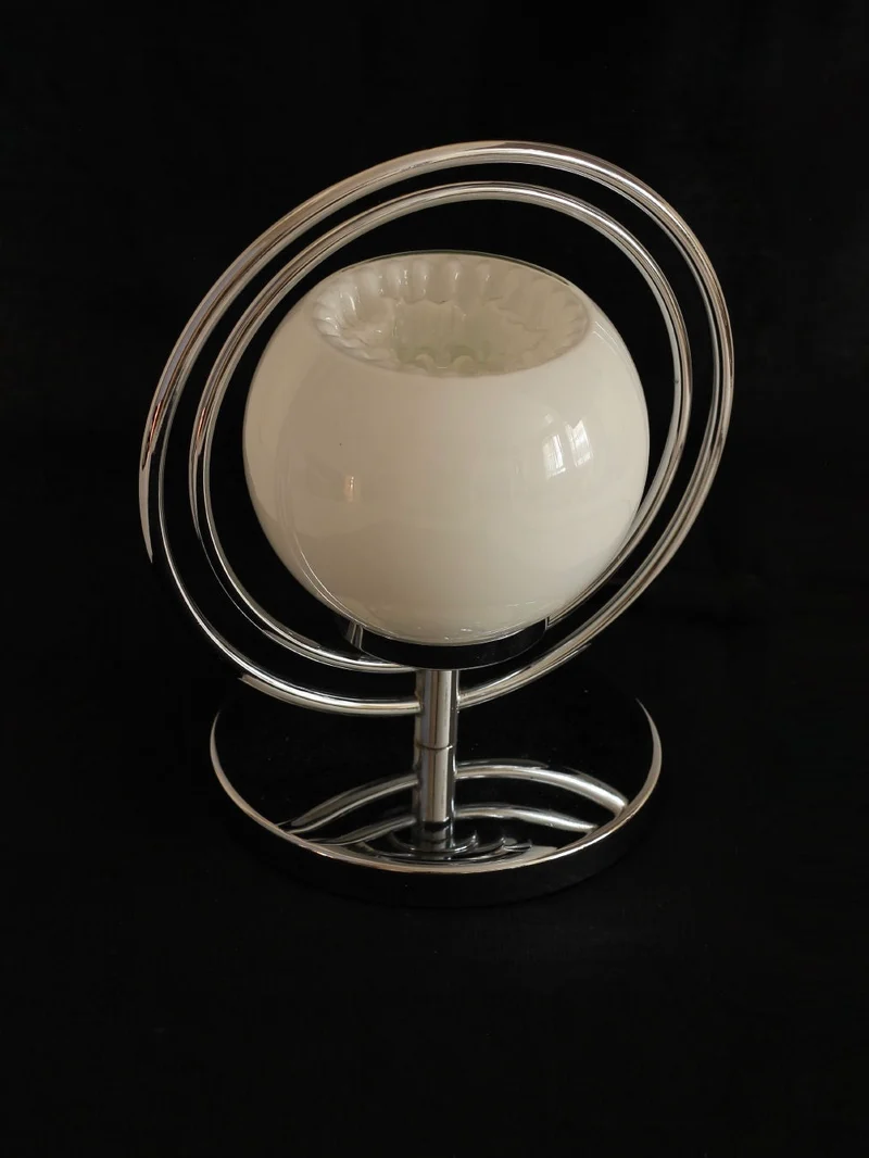 Vintage Mid-Century Space Age Chrome Table Lamp