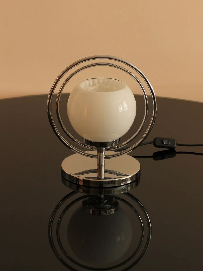 Vintage Mid-Century Space Age Chrome Table Lamp