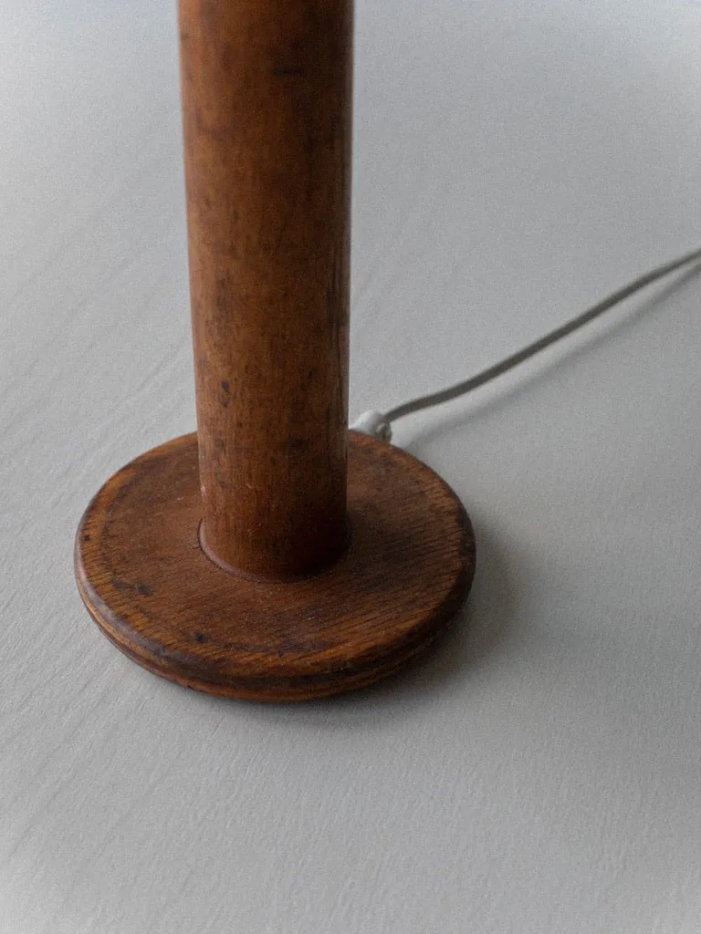Vintage Mid-Century Midcentury Wood Table Lamp