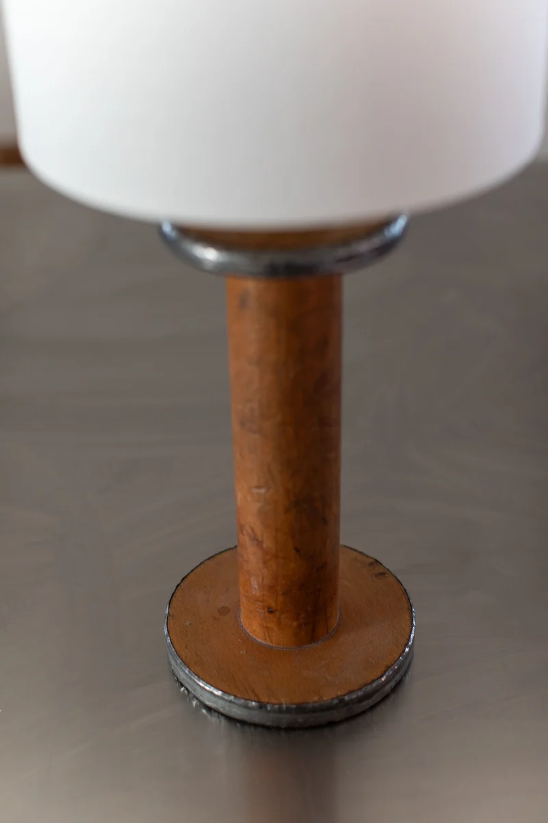 Vintage Large Mid-Century Steel Table Lamp
