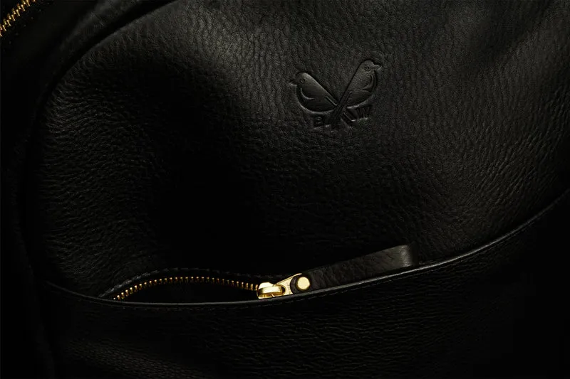 Leather Backpack - Black