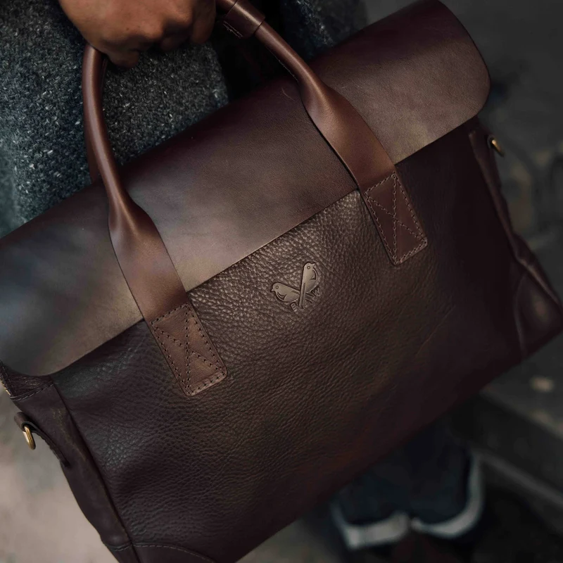 Leather Brief - Brown