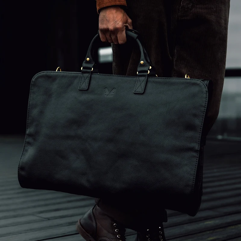 Leather Trifold - Black