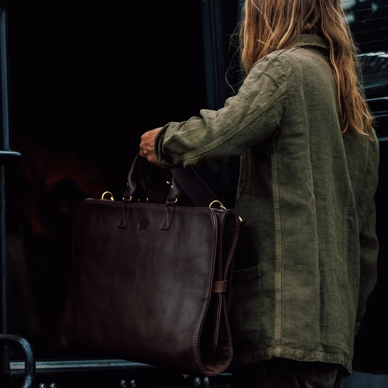 Leather Trifold - Brown
