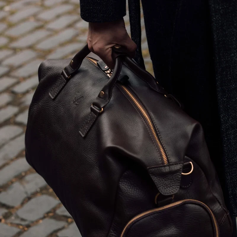 Leather Weekender - Brown