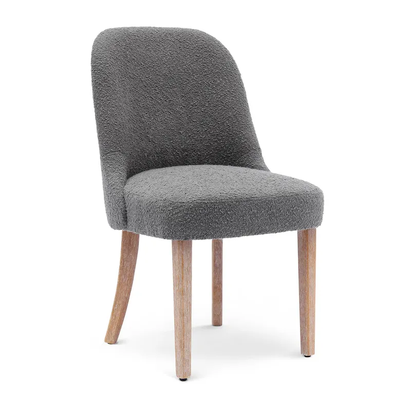 Water and Stain Resistant Boucle Polyester Side Chair