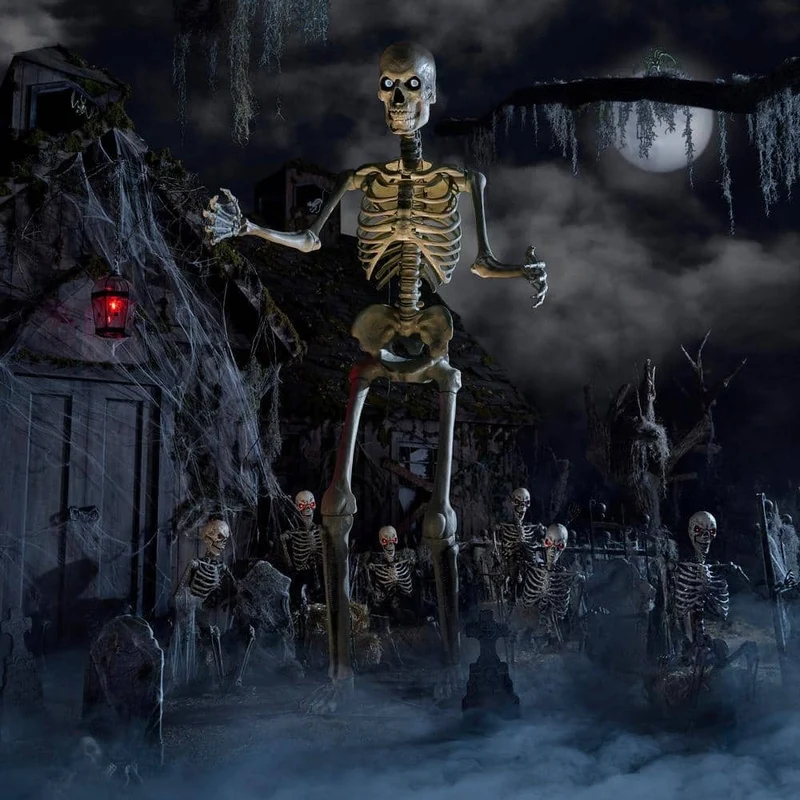 Giant-Sized Skeleton with LifeEyes LCD Eyes
