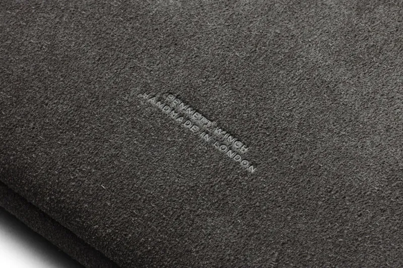 Suede Flight Folio - Storm Grey
