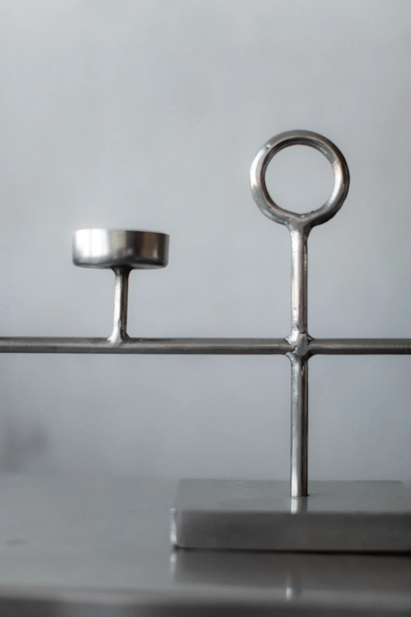 Steel Candleholder