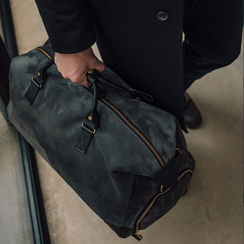 Suede Weekender - Storm Grey