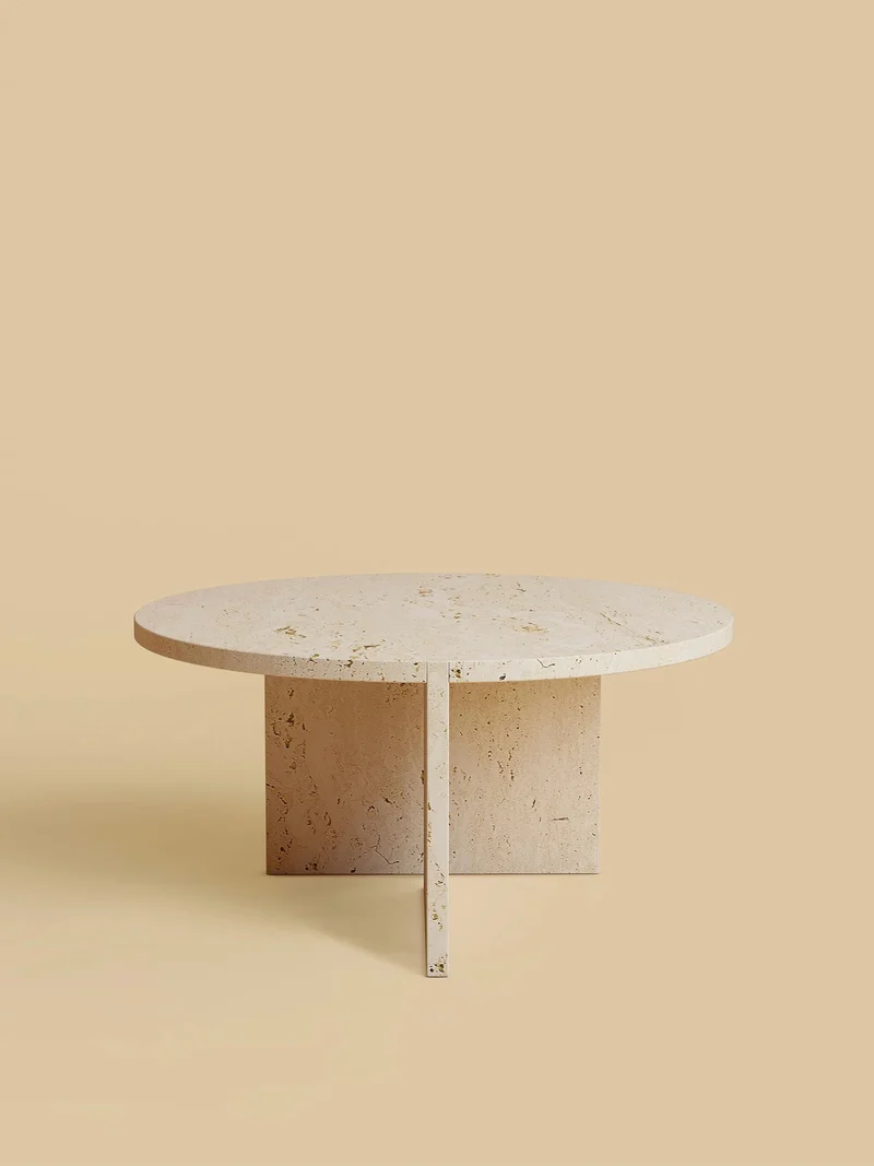 Round Marble Coffee Table - HASHI Series