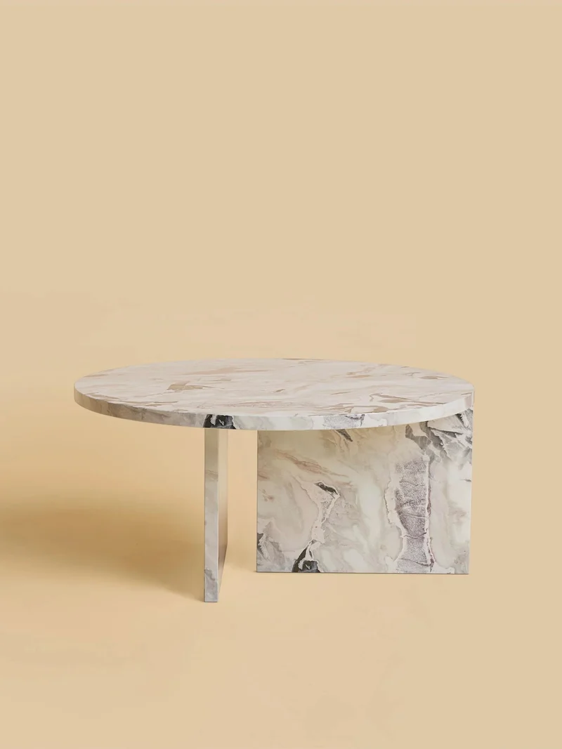 Round Marble Coffee Table - HASHI Series