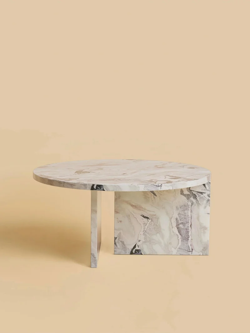 Round Marble Coffee Table - HASHI Series