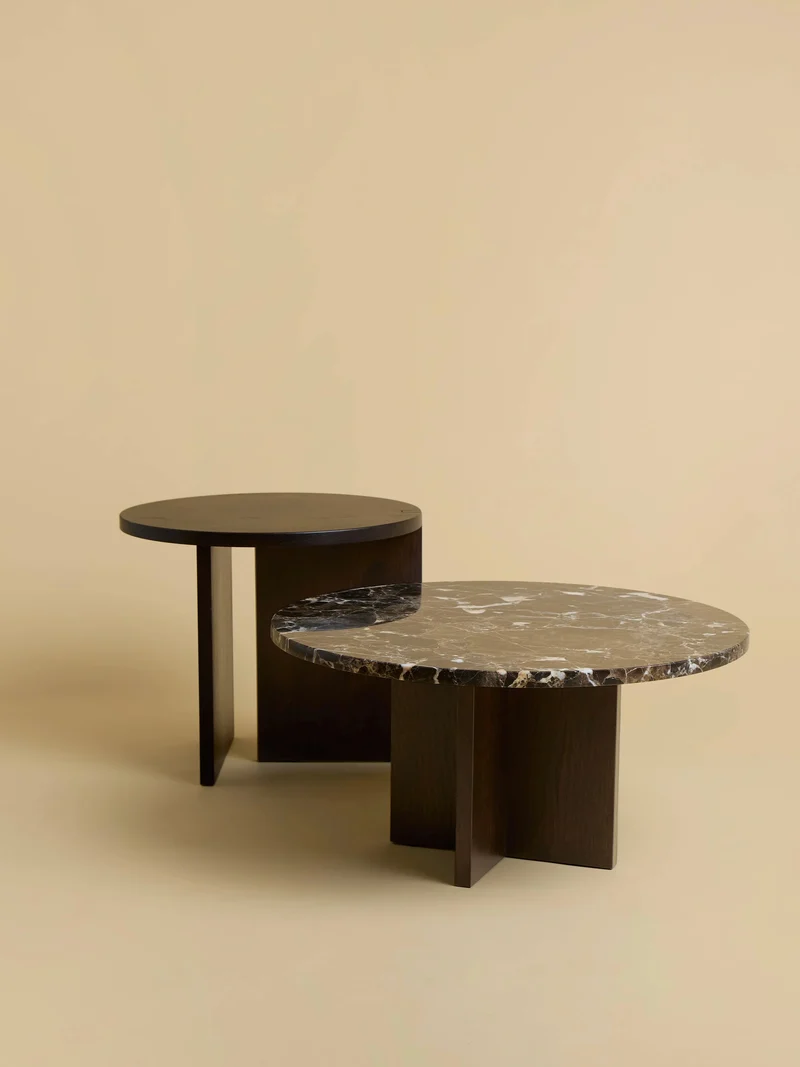 Solid Oak Side Table - KUME Series