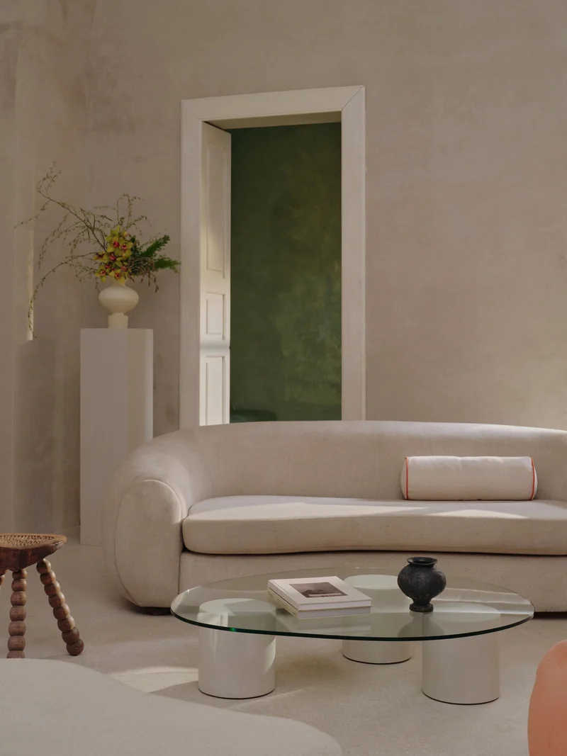 "Mattia" Glass Coffee Table