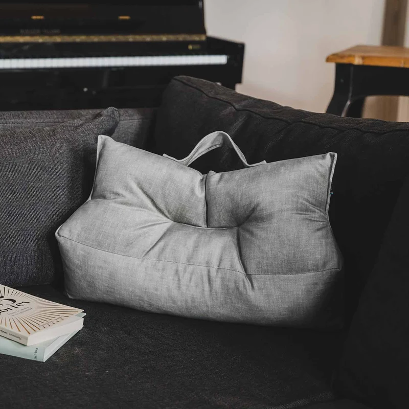 Coussin lombaire · LEANDRO Gris perle